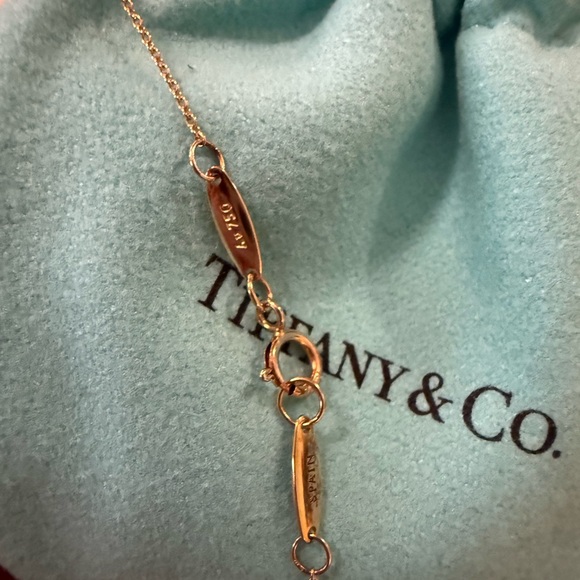 π©΅Tiffany & Coπ©΅ 18k Open Heart Elsa Peretti necklace NOT HEART - Picture 6 of 8